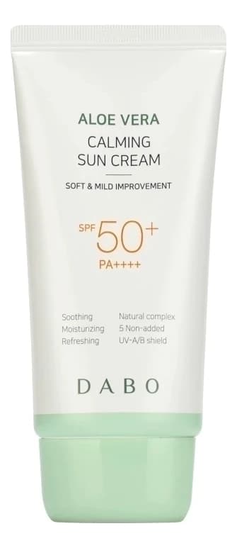 DABO Успокаивающий солнцезащитный крем с экстрактом алоэ вера Aloe Vera Calming Sun Cream SPF50+ PA++++