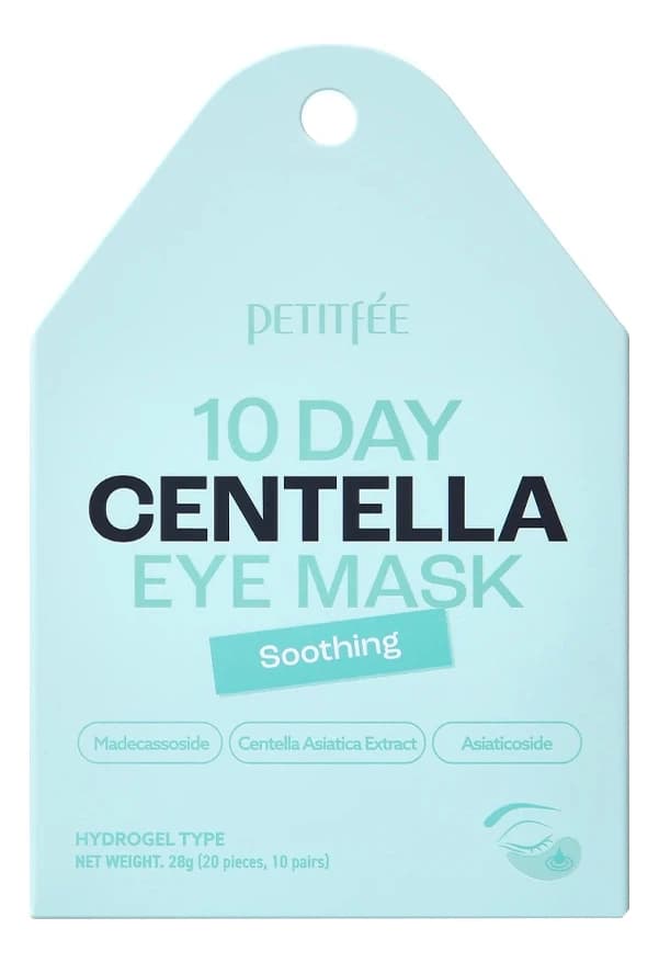 Petitfee Гидрогелевые патчи для глаз 10 Day Centella Eye Mask Soothing