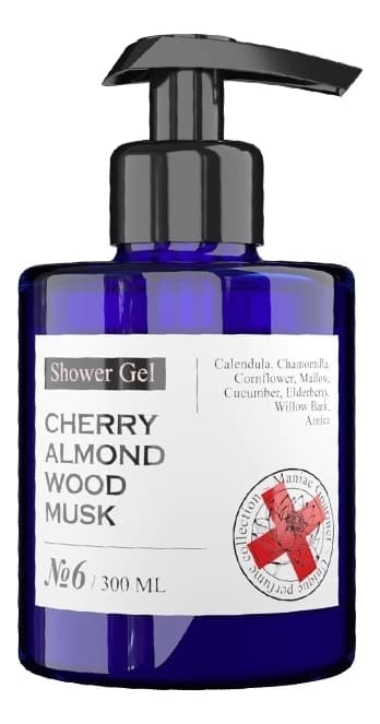Maniac Gourmet Парфюмированный гель для душа No6 Shower Gel (вишня, миндаль, древесная кора, мускус