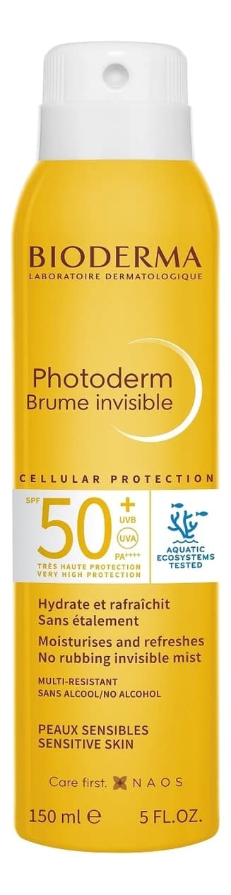 Bioderma Солнцезащитный спрей-вуаль для лица и тела Photoderm Brume Invisible SPF50+ PA++++