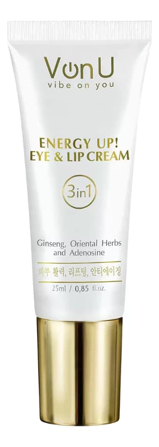 Von-U Омолаживающий крем-энергетик для кожи вокруг глаз и губ Energy Up! Eye & Lip Cream