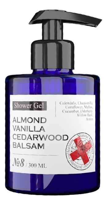 Maniac Gourmet Парфюмированный гель для душа No8 Shower Gel (миндаль, ваниль, кедр, бальзам