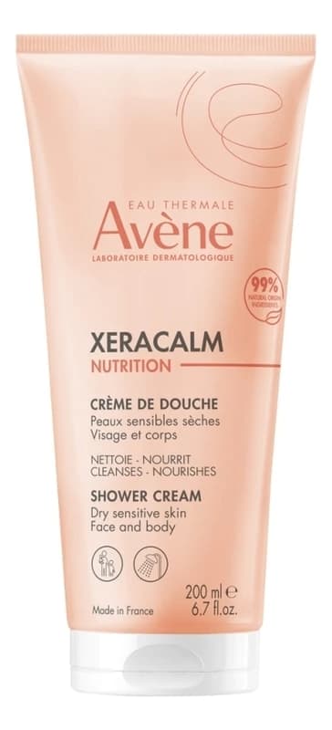 Avene Легкий очищающий крем-гель для лица и тела Xeracalm Nutrition Creme De Douche Крем-гель