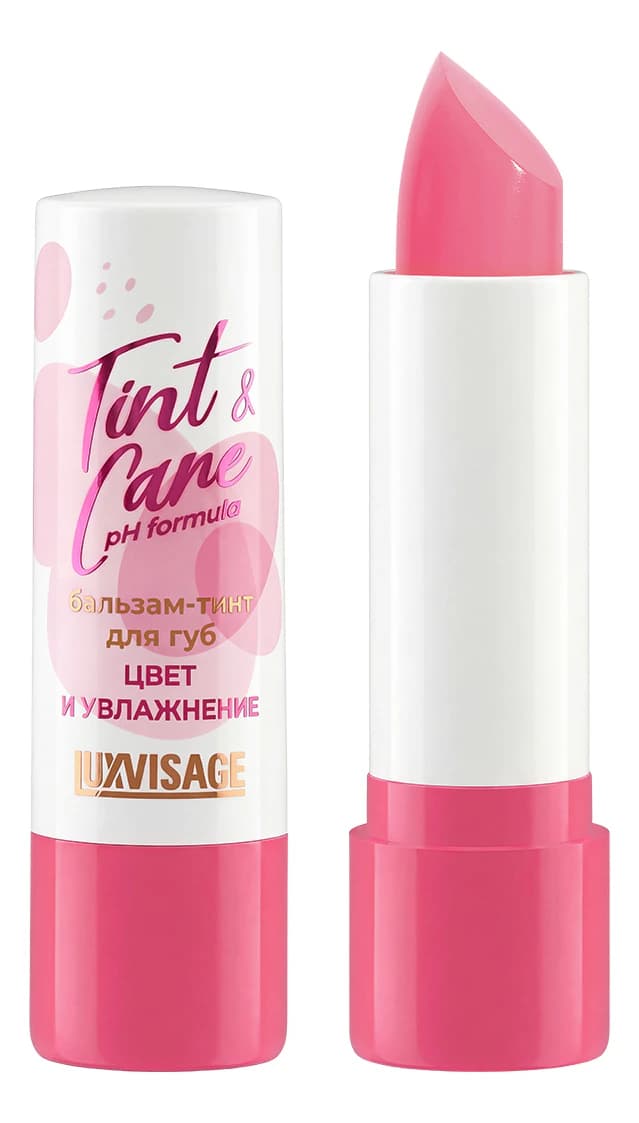 LUXVISAGE Бальзам-тинт для губ Tint & Care pH Formula 01 rose