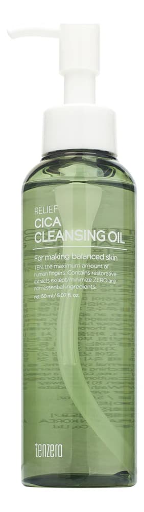 TENZERO Гидрофильное масло с экстрактом центеллы азиатской Relief Cica Cleansing Oil
