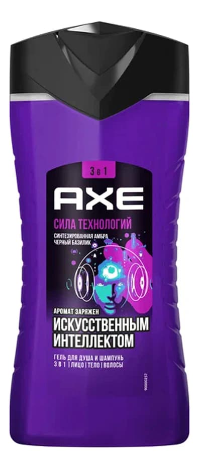 AXE Гель для душа и шампунь Сила технологий Гель