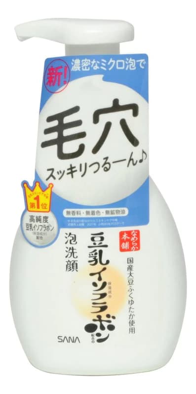 SANA Увлажняющая пенка для умывания и снятия макияжа с изофлавонами сои Soy Milk Moisture Cleansing Wash