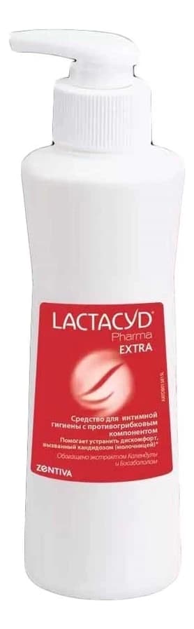 LACTACYD Средство для интимной гигиены с противогрибковыми компонентами Pharma Extra