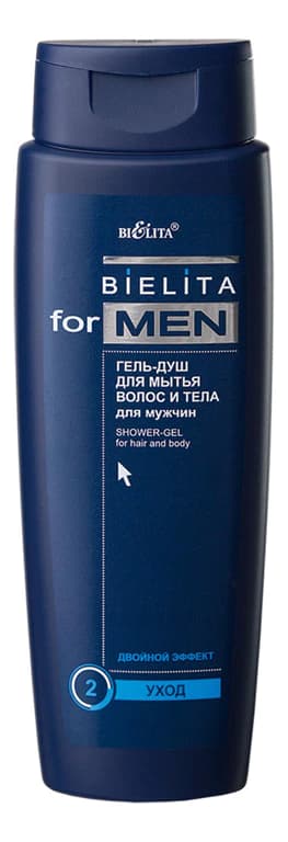 Белита Гель-душ для мытья волос и тела Двойной эффект Men No2