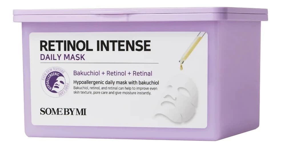 Some By Mi Тканевая маска для лица с ретинолом Retinol Intense Reactivating Mask Маска 30шт