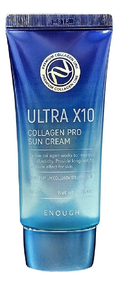 Enough Солнцезащитный крем для лица с морским коллагеном Ultra X10 Collagen Pro Sun Cream SPF50 PA+++