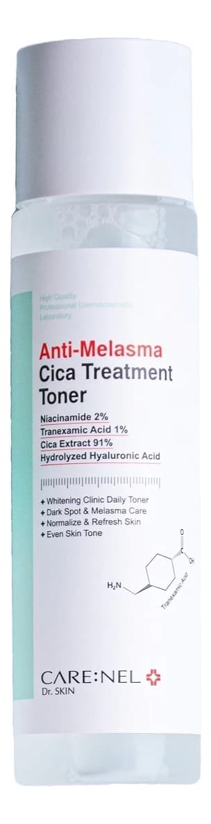 CARE:NEL Тонер для лица против пигментации Anti-Melasma Cica Treatment Toner