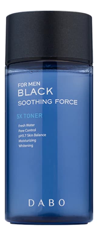 DABO Смягчающий тонер для лица For Man Black Soothing Force 5X Toner