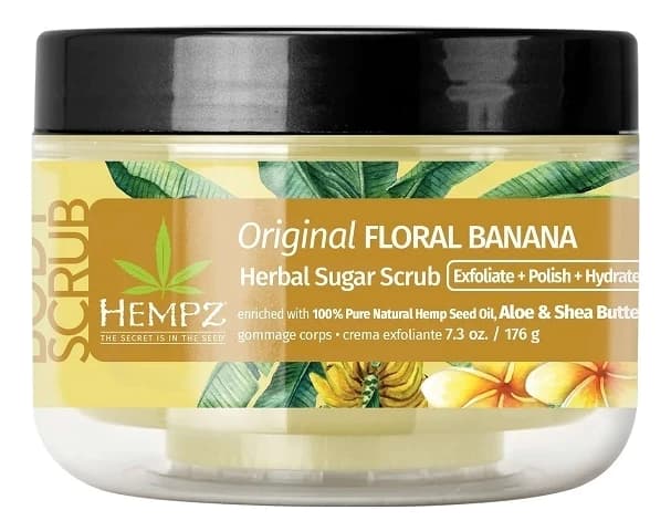 Hempz Сахарный скраб для тела Original Floral Banana Herbal Sugar Scrub