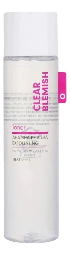Nextbeau Тонер для проблемной кожи лица Clear Blemish Exfoliating Toner