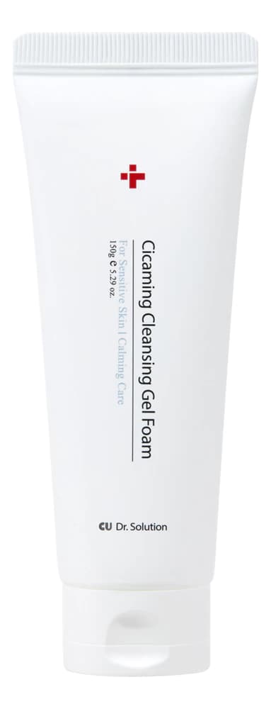 CUSKIN Очищающая гель-пенка для лица с экстрактом центеллы Dr.Solution Cicaming Cleansing Gel Foam