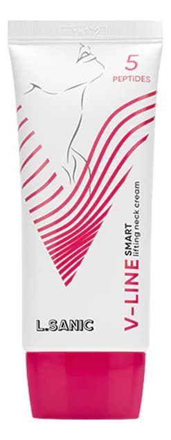 L.Sanic Крем-лифтинг для коррекции овала лица и шеи V-Line 5 Peptides Smart Lifting Neck Cream