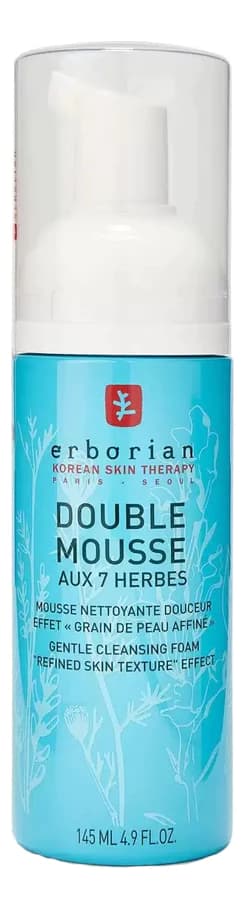 Erborian Очищающая пенка для лица с комплексом из 7 трав Double Mousse Aux 7 Herbes Cleaning Foam