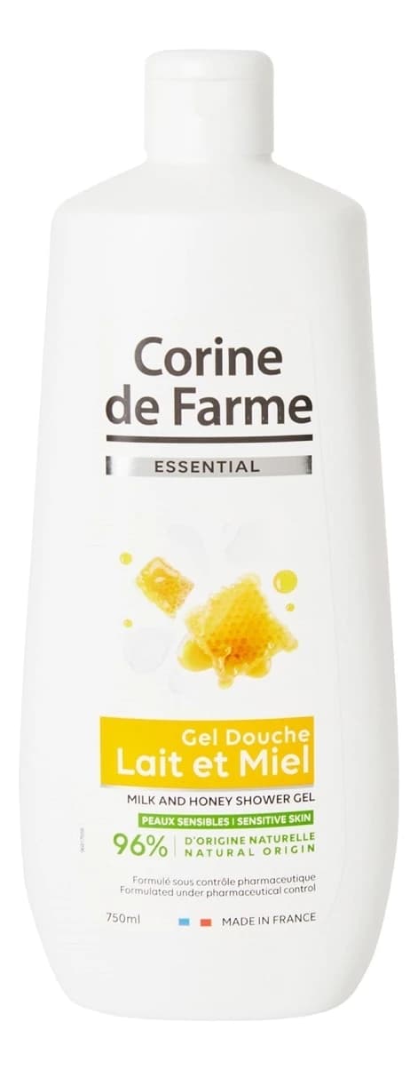 Corine de Farme Гель для душа с молоком и медом Essential Milk and Honey Shower Gel