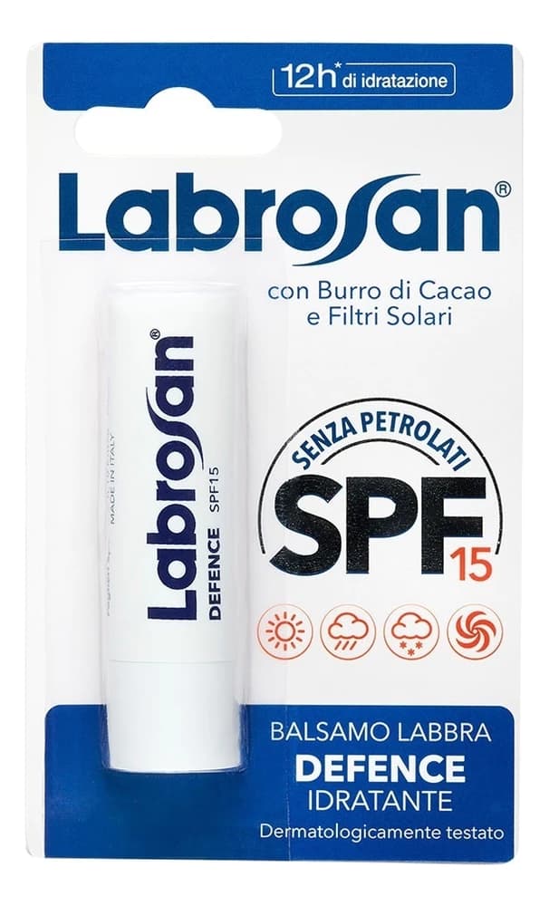 Felce Azzurra Бальзам для губ Увлажняющий защитный Labrosan Defence Lip Balm SPF15