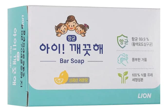 LION Туалетное мыло твердое с экстрактом лимонного масла Ai Kekute Soap