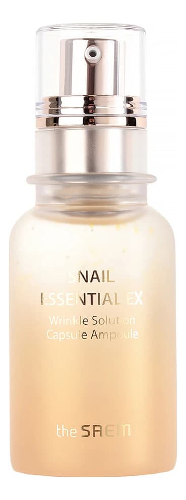 The Saem Сыворотка ампульная с муцином улитки Snail Essential EX Wrinkle Solution Capsule Ampoule