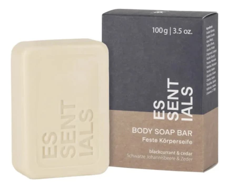Muehle Твердое мыло для тела Essentials Body Soap Bar (черная смородина и кедр)