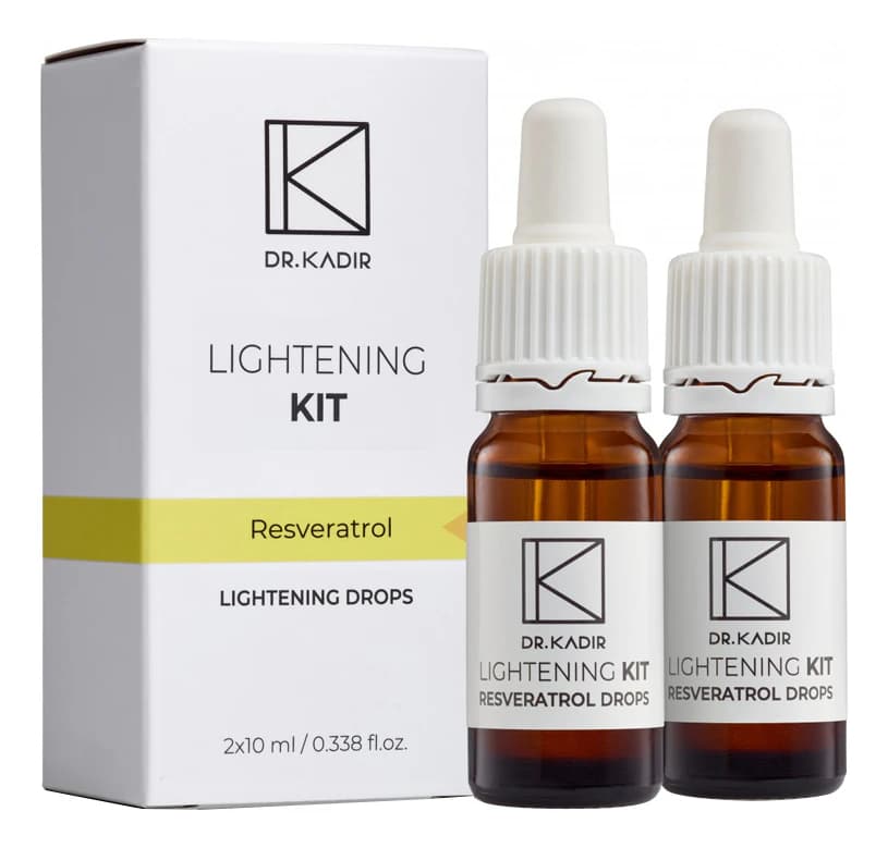 Dr. Kadir Восстанавливающие капли для сияния кожи лица с ресвератролом Lightening Kit Resveratrol 2*