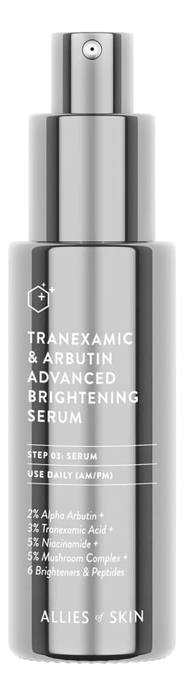 Allies of Skin Осветляющая сыворотка для лица с транексамовой кислотой и арбутином Tranexamic & Arbutin Advanced Brightening Serum