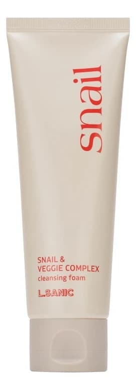 L.Sanic Пенка для лица с муцином улитки и растительным комплексом Snail & Veggie Complex Cleansing Foam
