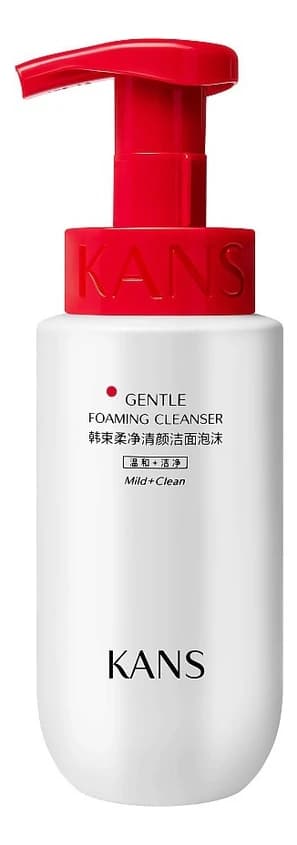 KANS Нежная очищающая пенка для лица Gentle Foaming Cleanser