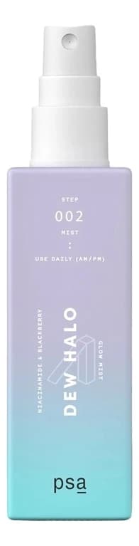 PSA Мист для сияния кожи лица с ниацинамидом и экстрактом ежевики Dew Halo Niacinamide & Blackberry Glow Mist