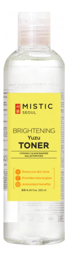 MISTIC Осветляющий тонер для лица с экстрактом юдзу Brightening Yuzu Toner