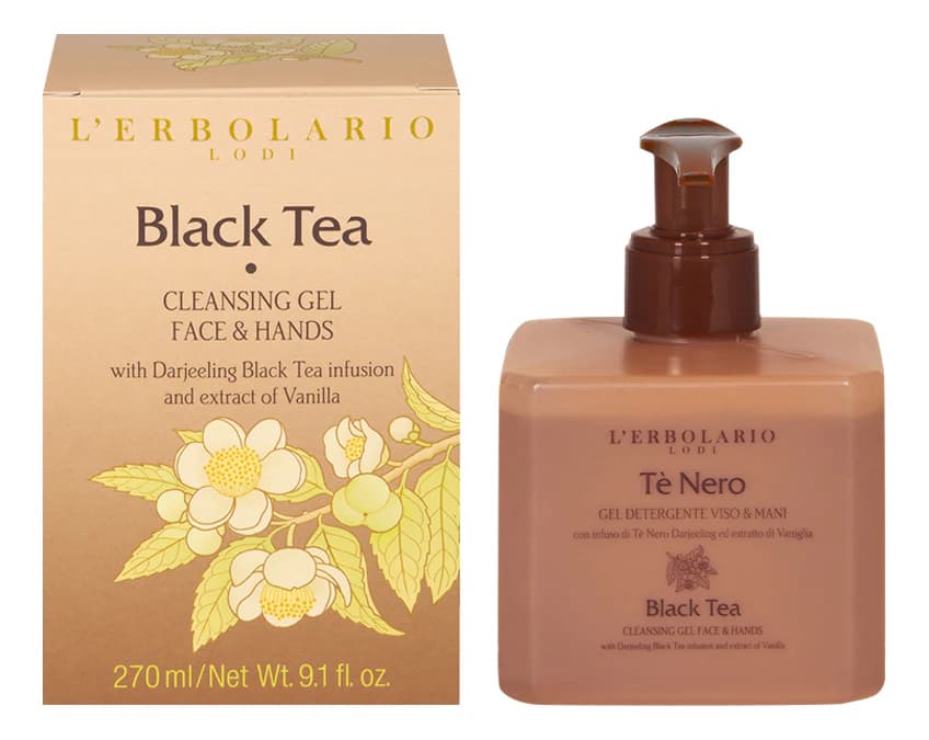 L'Erbolario Black Tea Очищающий гель для лица и рук