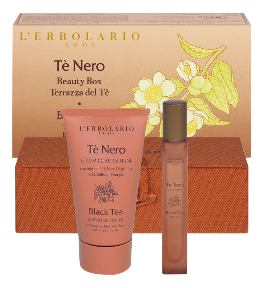 L'Erbolario Black Tea Набор (т/вода + крем для тела и рук 75мл)