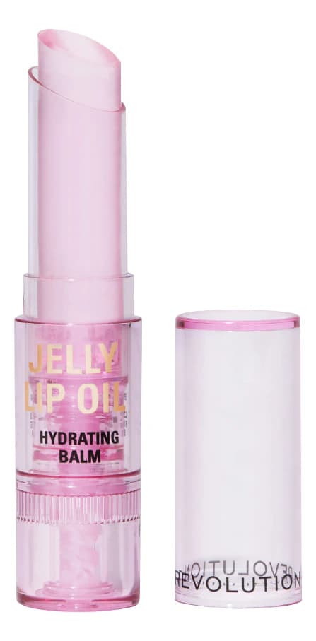 Makeup Revolution Увлажняющее масло-бальзам для губ Jelly Lip Oil Hydrating Balm Candy ice pink