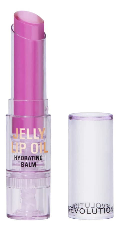 Makeup Revolution Увлажняющее масло-бальзам для губ Jelly Lip Oil Hydrating Balm Grape crush