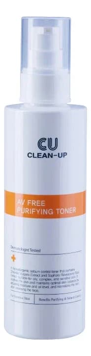 CUSKIN Себорегулирующий тонер с пробиотиками Clean-Up AV Free Purifying Toner
