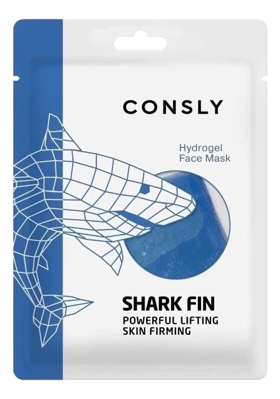Consly Гидрогелевая маска с экстрактом акульего плавника Hydrogel Shark Fin Face Mask