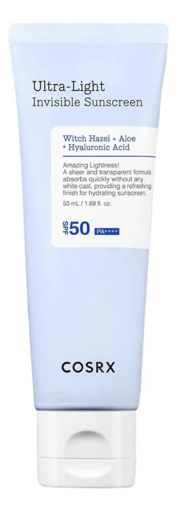 COSRX Ультралегкий солнцезащитный крем для лица Ultra-Light Invisible Sunscreen SPF50 PA++++