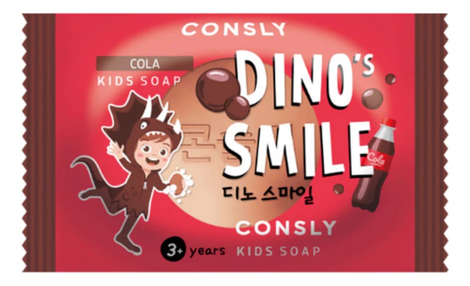 Consly Детское мыло с ароматом колы Dino's Smile Cola Kids Soap