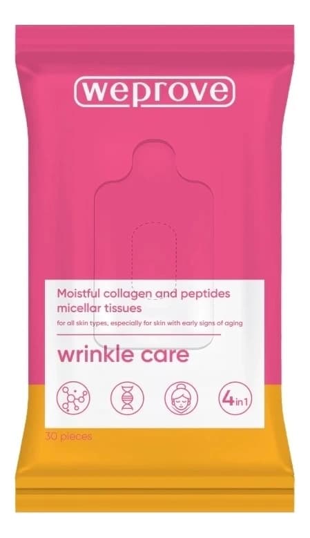 Weprove Мицеллярные салфетки с коллагеном и пептидами Moistful Collagen And Peptides