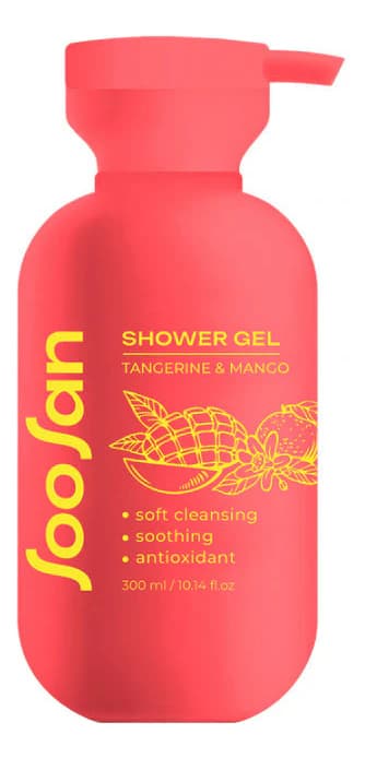 SOOSAN Гель для душа с ароматом мандарина и манго Shower Gel Tangerine & Mango