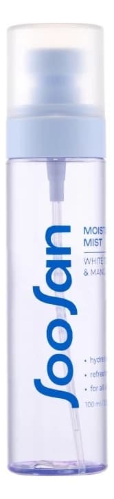 SOOSAN Увлажняющий мист для лица с экстрактами белого чая и мангустина Moisturizing Mist White Tea & Mangosteen