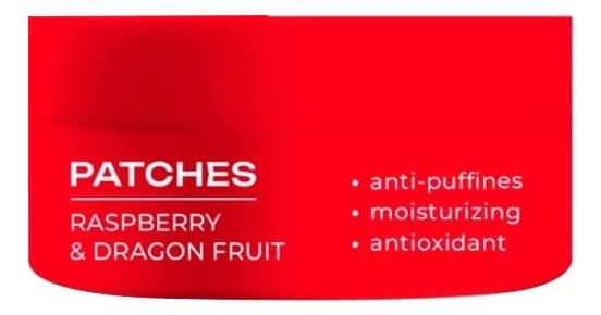 SOOSAN Патчи для кожи вокруг глаз с экстрактами малины и драгонфрута Patches Raspberry & Dragon Fruit