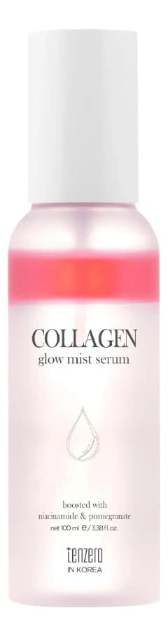 TENZERO Сыворотка-мист для сияния кожи лица с ниацинамидом и коллагеном Collagen Glow Mist Serum