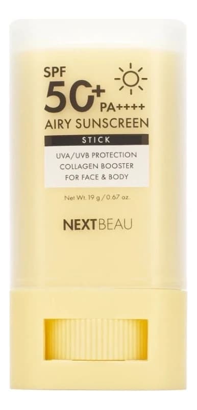 Nextbeau Солнцезащитный бальзам-стик для лица Airy Sunscreen Stick SPF50+ PA++++