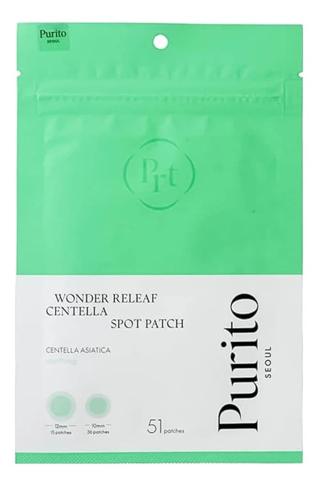 PURITO Точечные патчи против воспалений Wonder Releaf Centella Spot Patch
