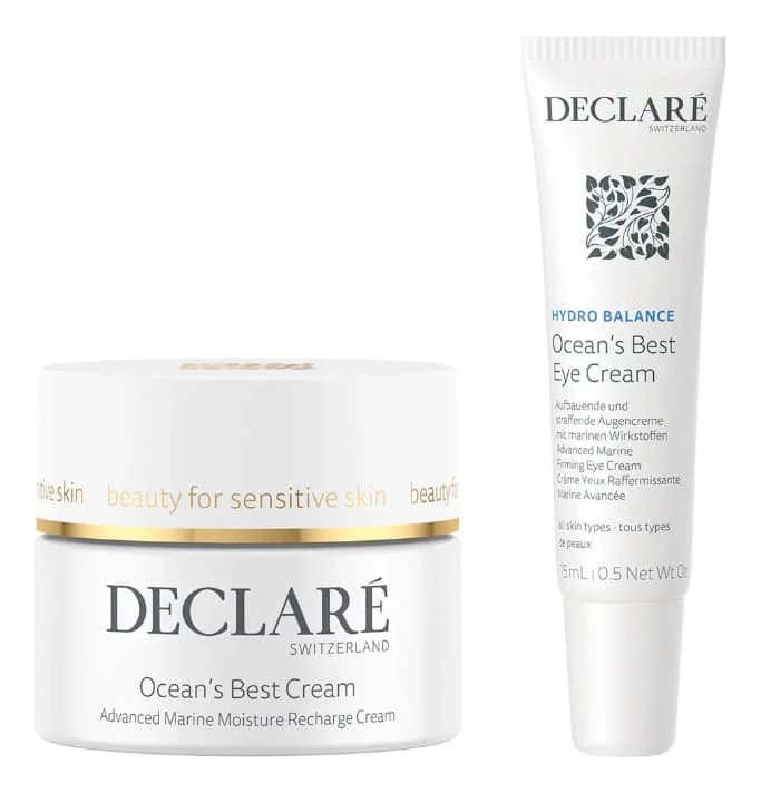DECLARE Набор для лица с морскими экстрактами Ocean's Best (крем + крем для кожи вокруг глаз 15мл
