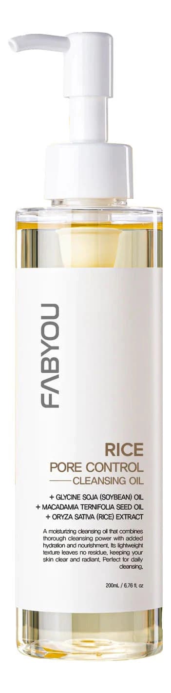 Fabyou Гидрофильное масло на основе натурального экстракта риса Rice Pore Control Cleansing Oil